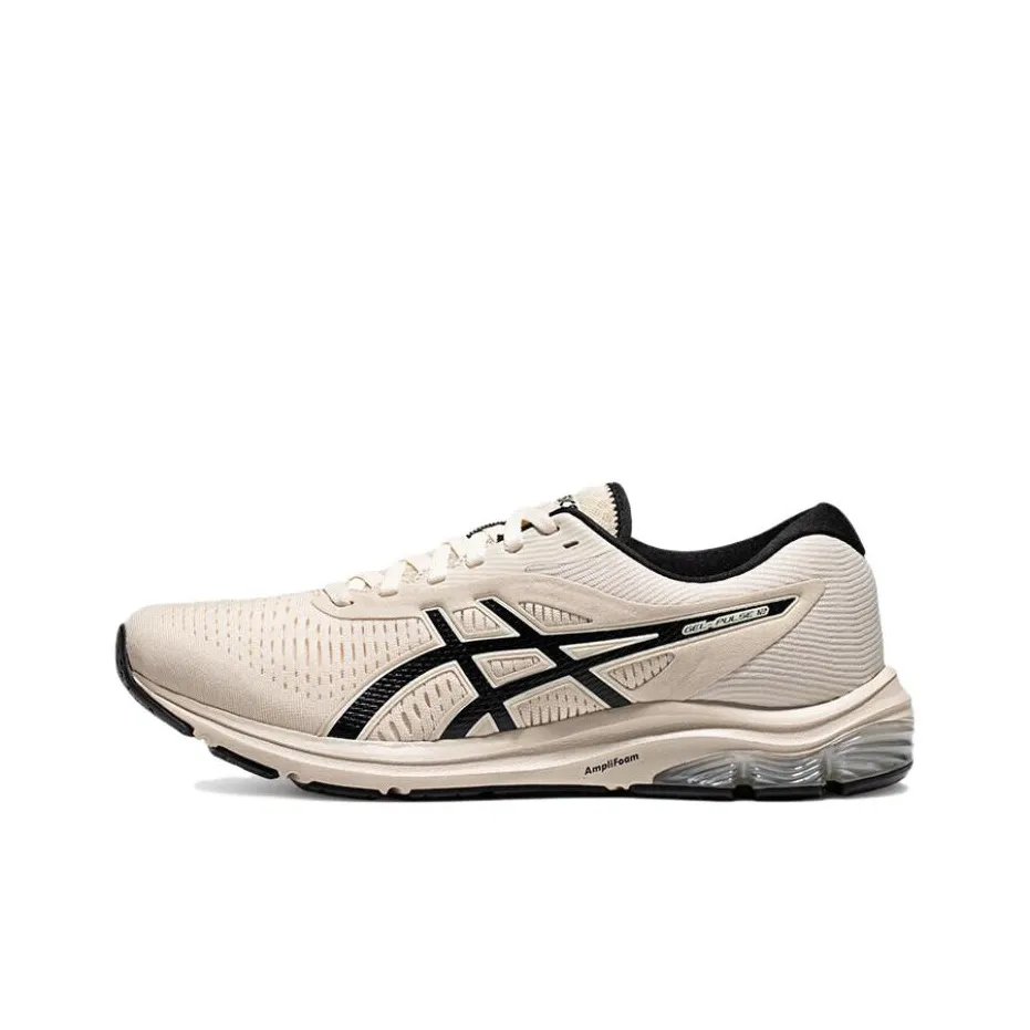ASICS Gel Impulse 12 Синтетическая кожа Амортизация Покрытие Низкий верх Беговые кроссовки Мужские Черный Бежевый
