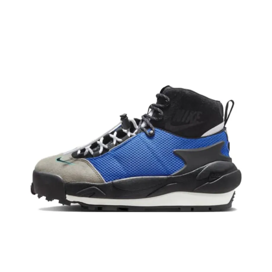 Sacai X Nike Air Magmascape Высокие Кеды Уличная Обувь Мужская Серый Синий