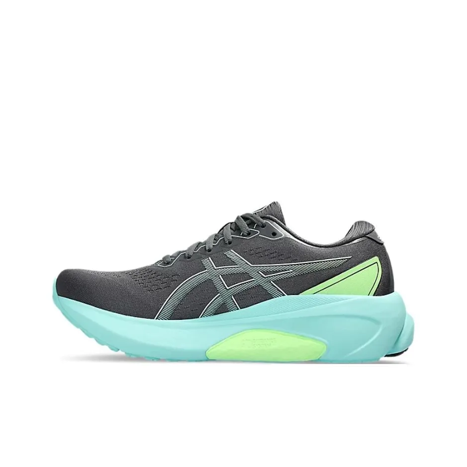 Asics Gel Kayano 30 Устойчивые к истиранию Дышащие Низкие Беговые кроссовки Мужские Черные Синие