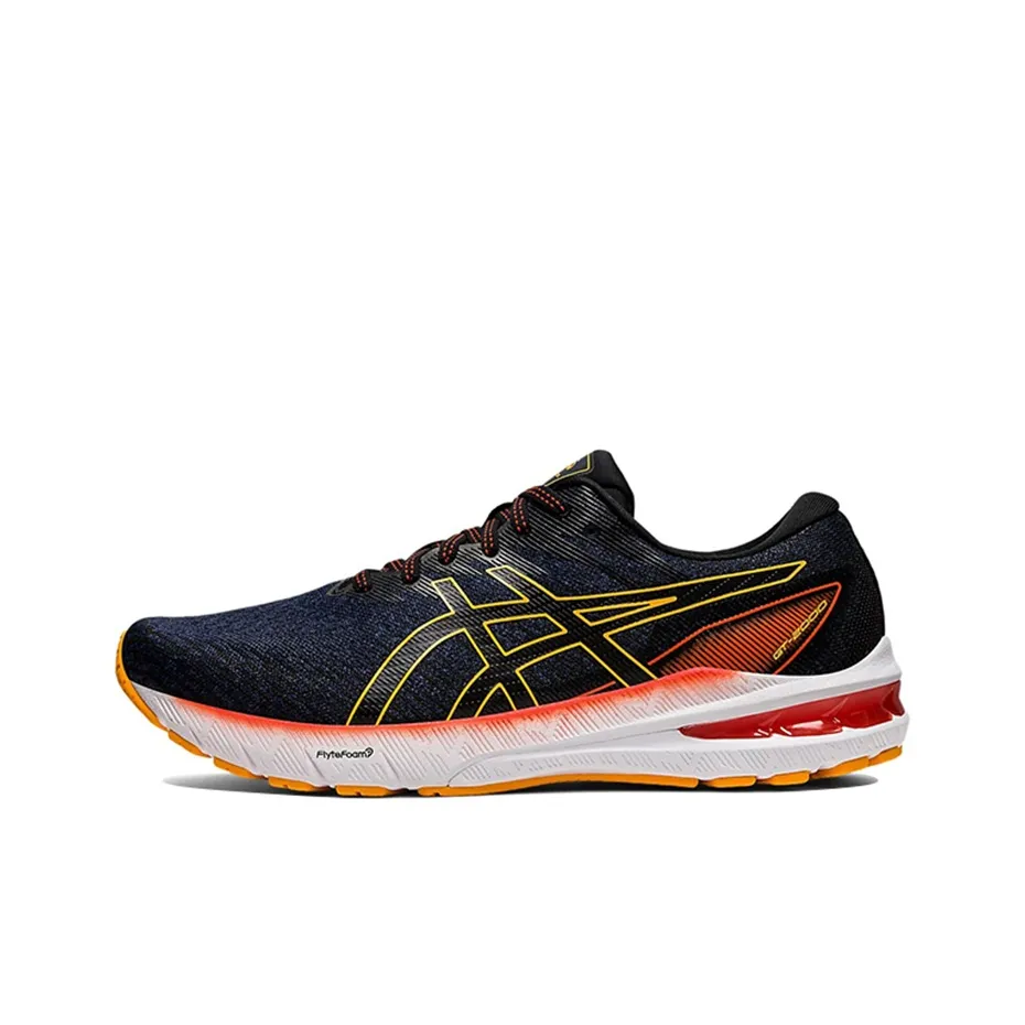 Asics GT 2000 10 Удобная Низкопрофильная Обувь для Тренировок и Беговых Занятий Мужская Морско-синий Оранжевый