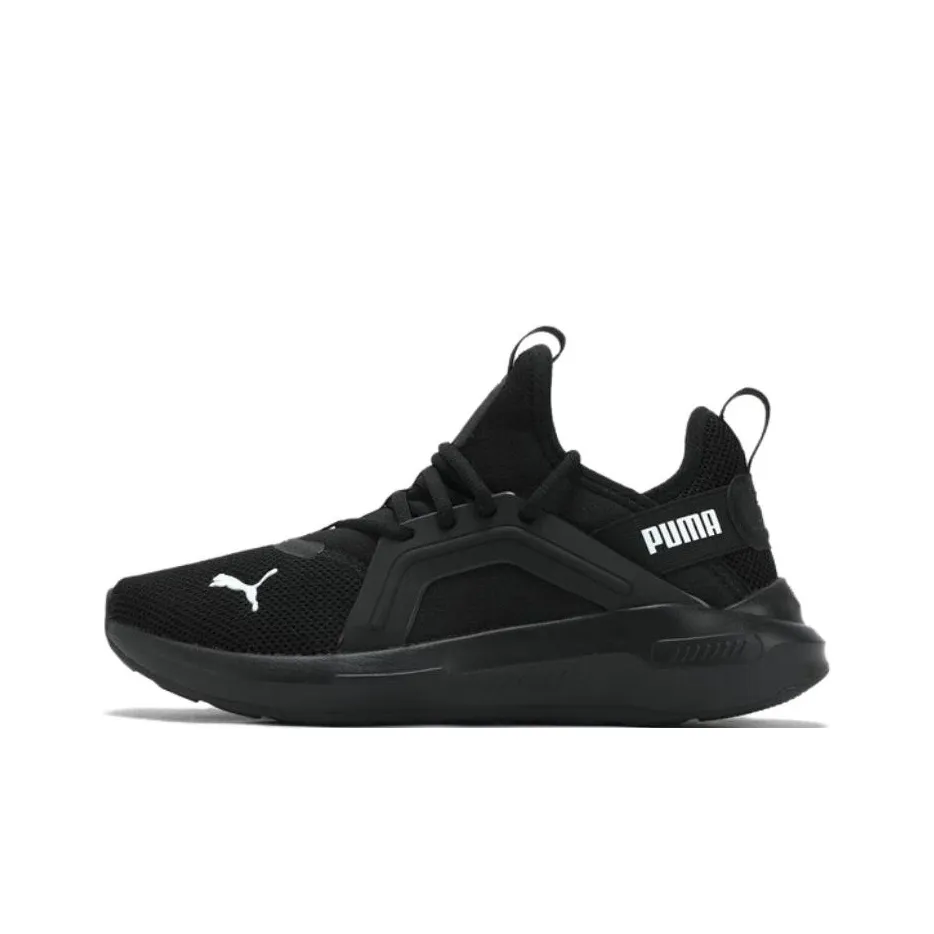 PUMA Softride Enzo 5 Противоскользящие Устойчивые к истиранию Низкие Повседневные Беговые Кроссовки Унисекс Черные