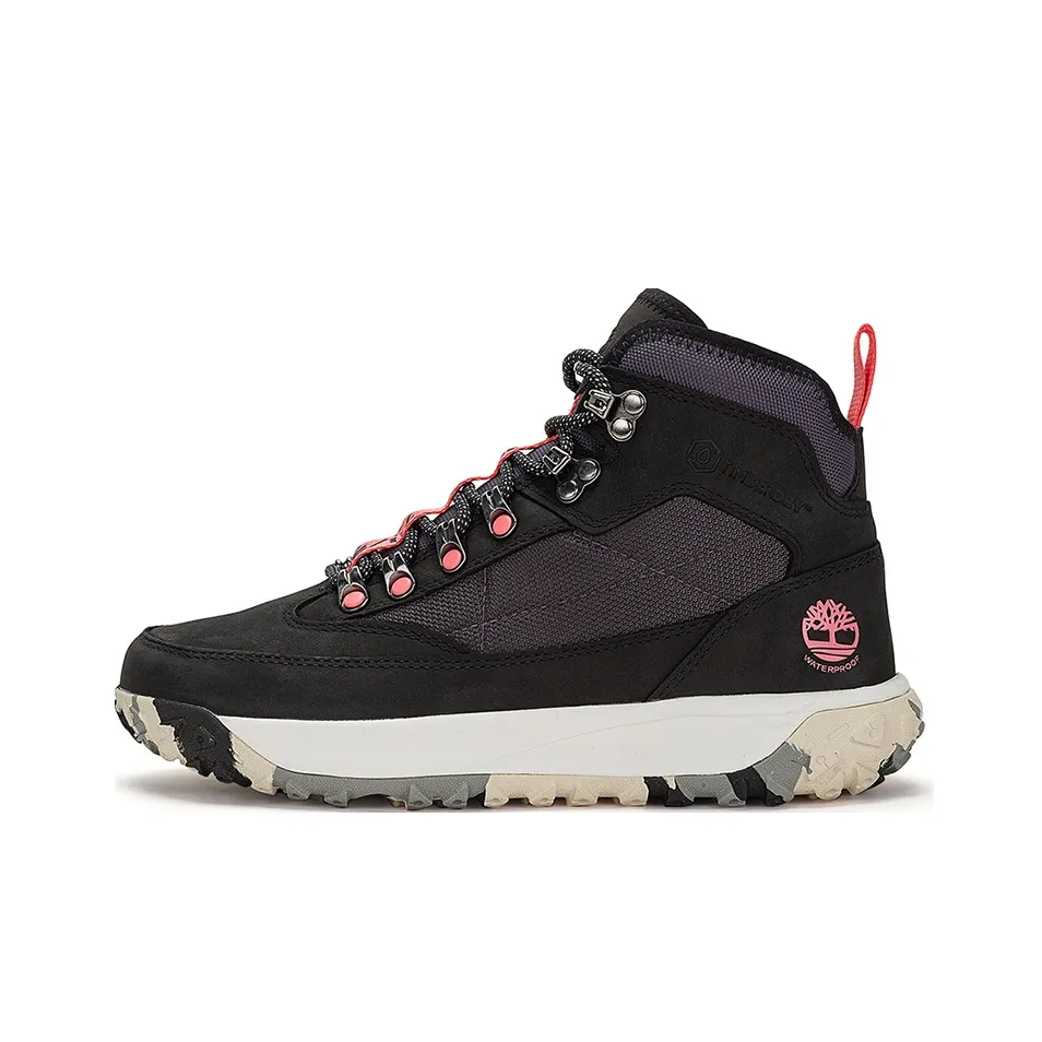 Timberland Противоскользящая Устойчивая к истиранию Высокая Уличная Обувь Женская Черная