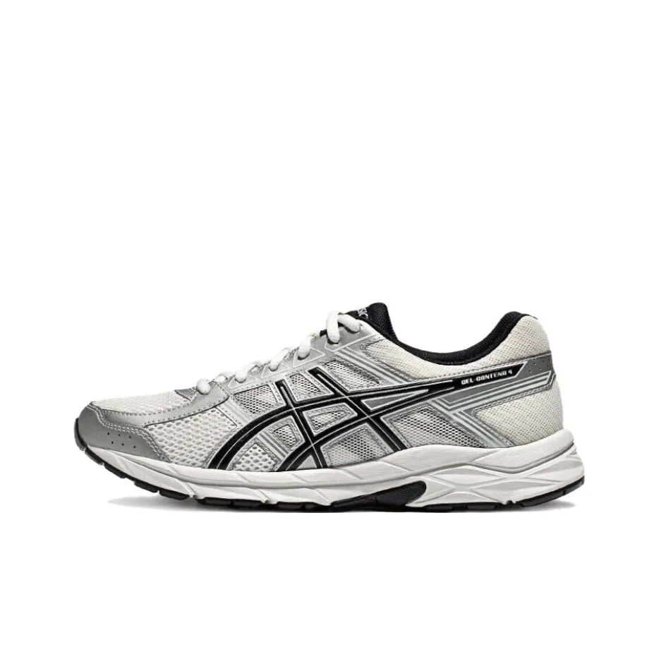 Asics Gel Contend 4 Running Shoes Men Low Top White Silver