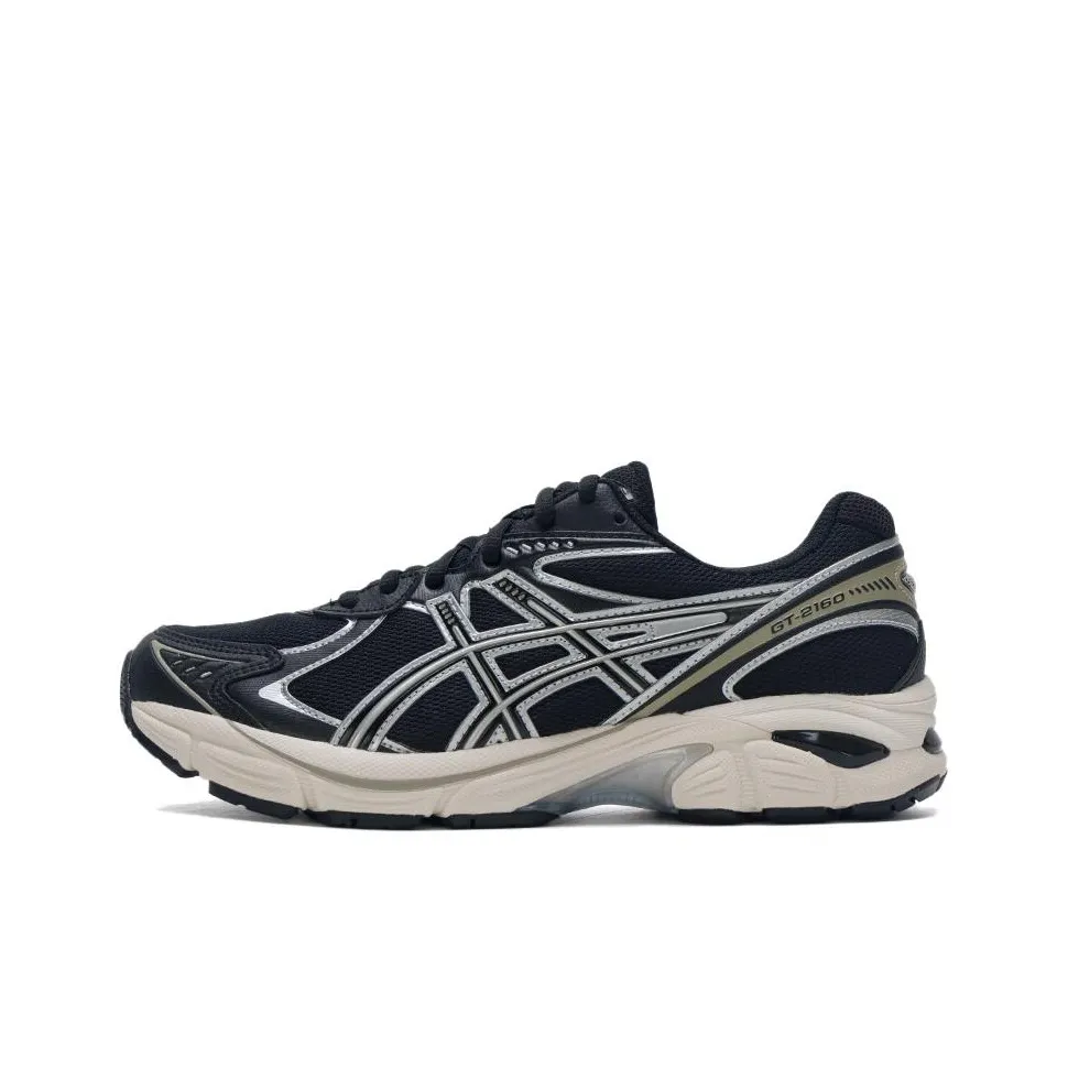Asics GT 2160 Амортизация Устойчивость к истиранию Дышащий Низкий Верх Повседневные Беговые Кроссовки Унисекс Черный