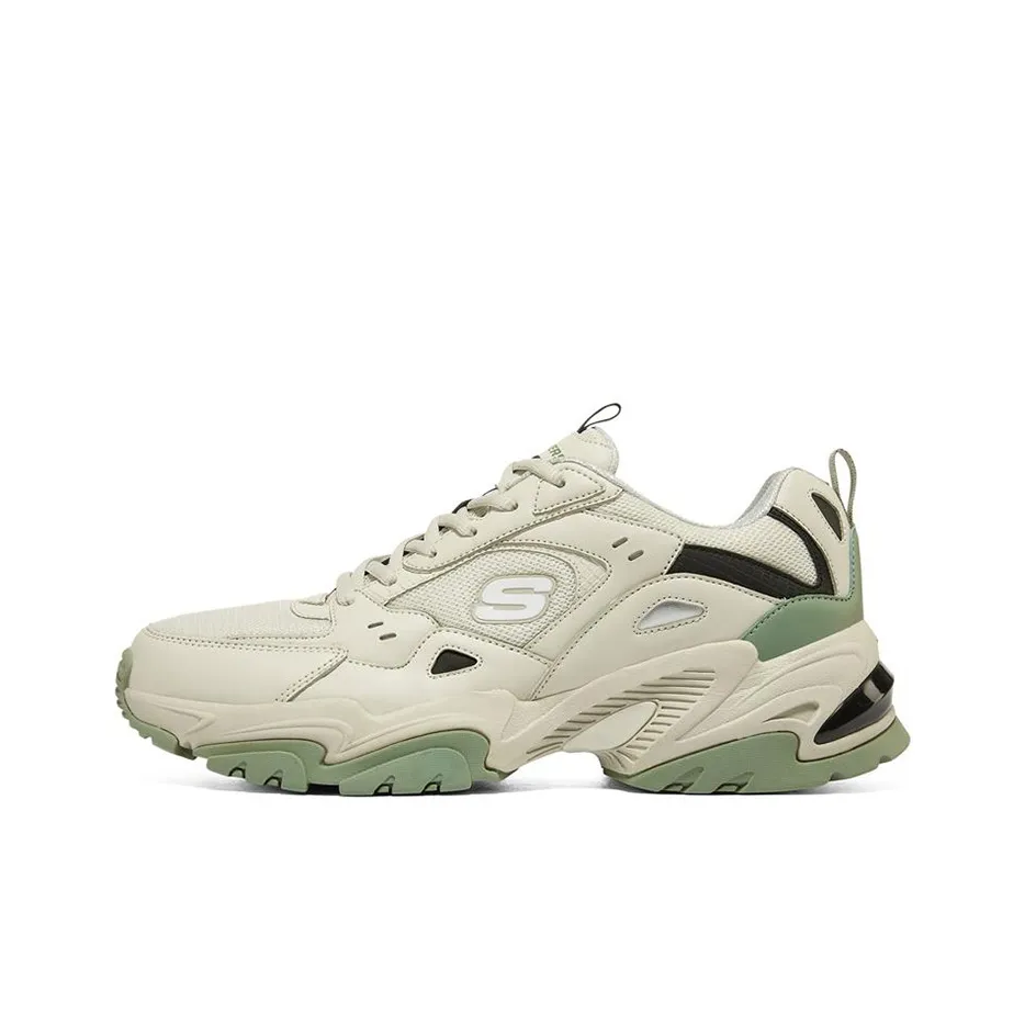 Skechers Stamina V2 Высота Увеличивающие Легкие Низкие Кроссовки Мужские Естественные
