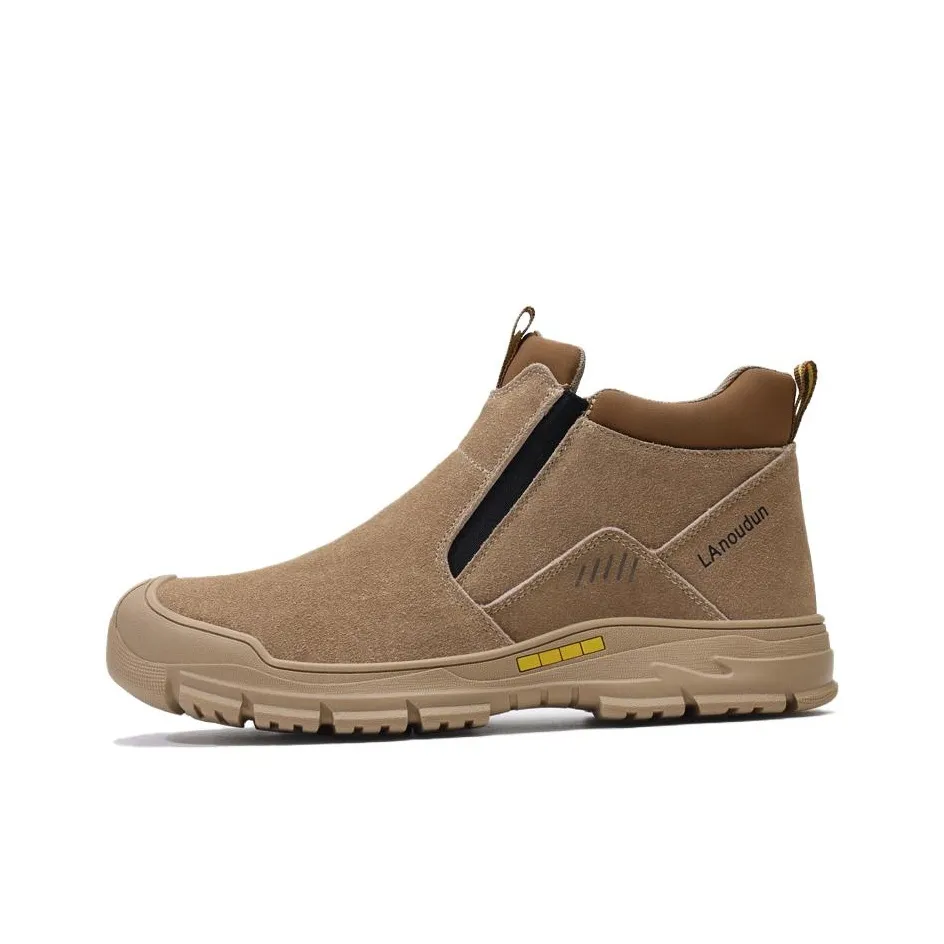 LANOUDUN Обувь для рабочих Welder'S Work SITE Замша Удобная и устойчивая к истиранию MID Уличная обувь Унисекс