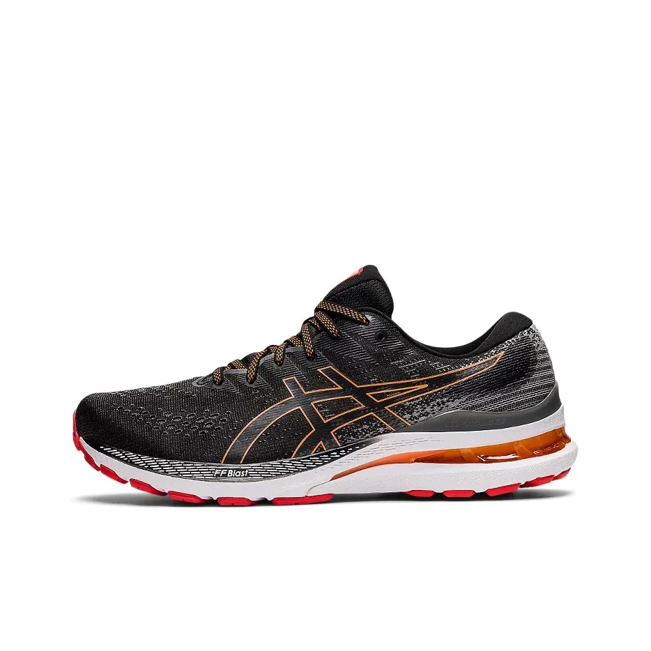 Asics Gel Kayano 28 Сетка Низкий Топ Марафон Беговые Кроссовки Мужские Черные