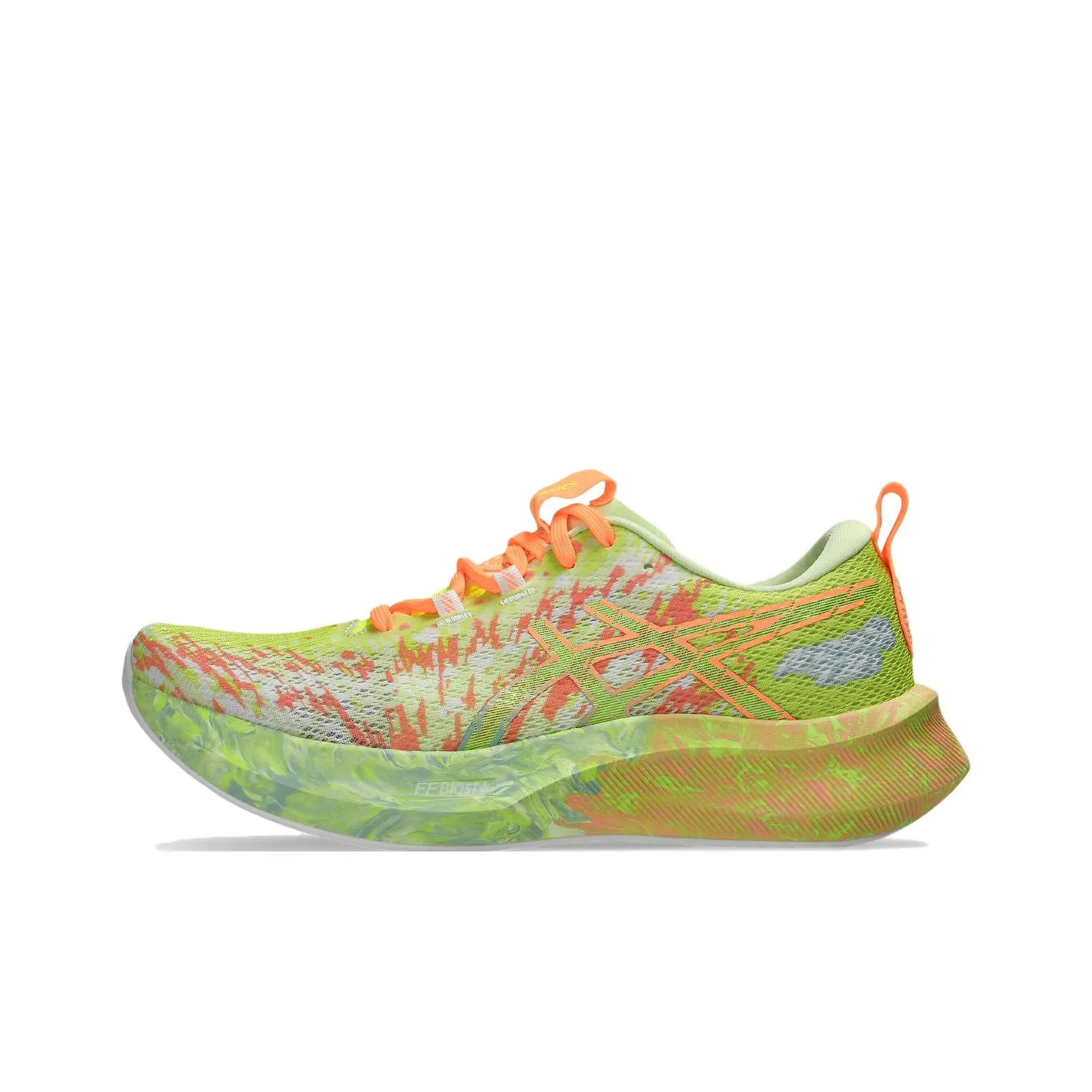 ASICS NOOSA TRI 16 Устойчивый к истиранию Дышащие Низкие Беговые кроссовки Женские Желто-зеленые