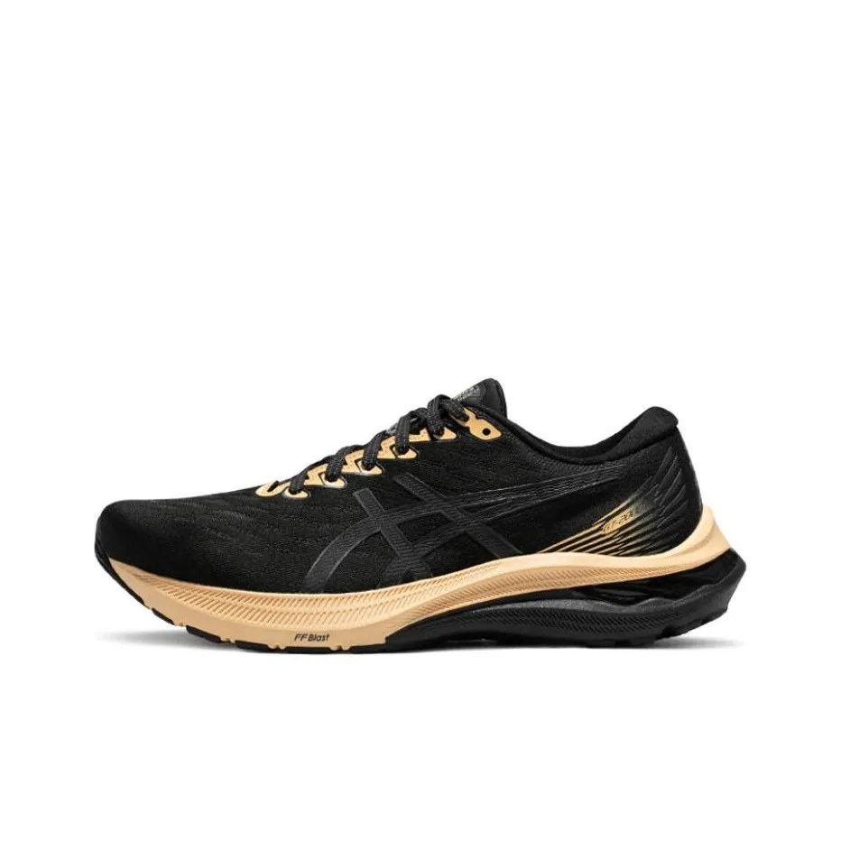 Asics GT 2000 11 Ткань Устойчивая к истиранию Дышащая Низкий Верх Бег на длинные дистанции Обувь Женская Черная Серый