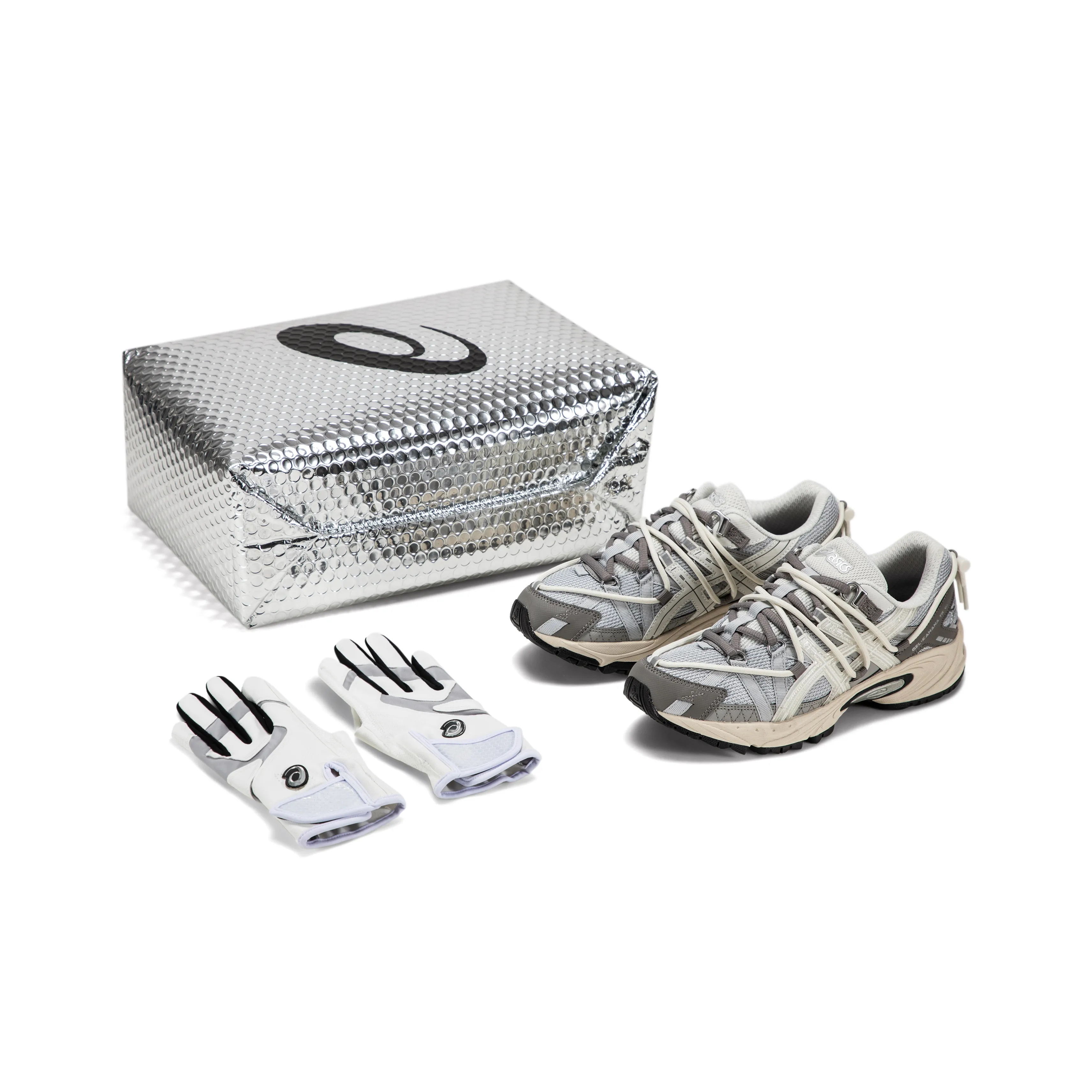 Asics Gel Kahana TR Ткань Низкий Верх Повседневные Беговые Кроссовки Унисекс Лунный Серый