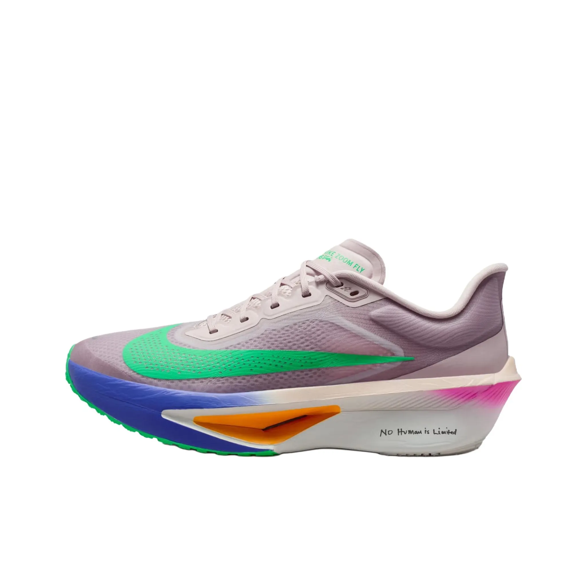 Nike Zoom Fly 6 Carbon Plate Повседневные кроссовки для бега на марафон Унисекс Серый Зеленый
