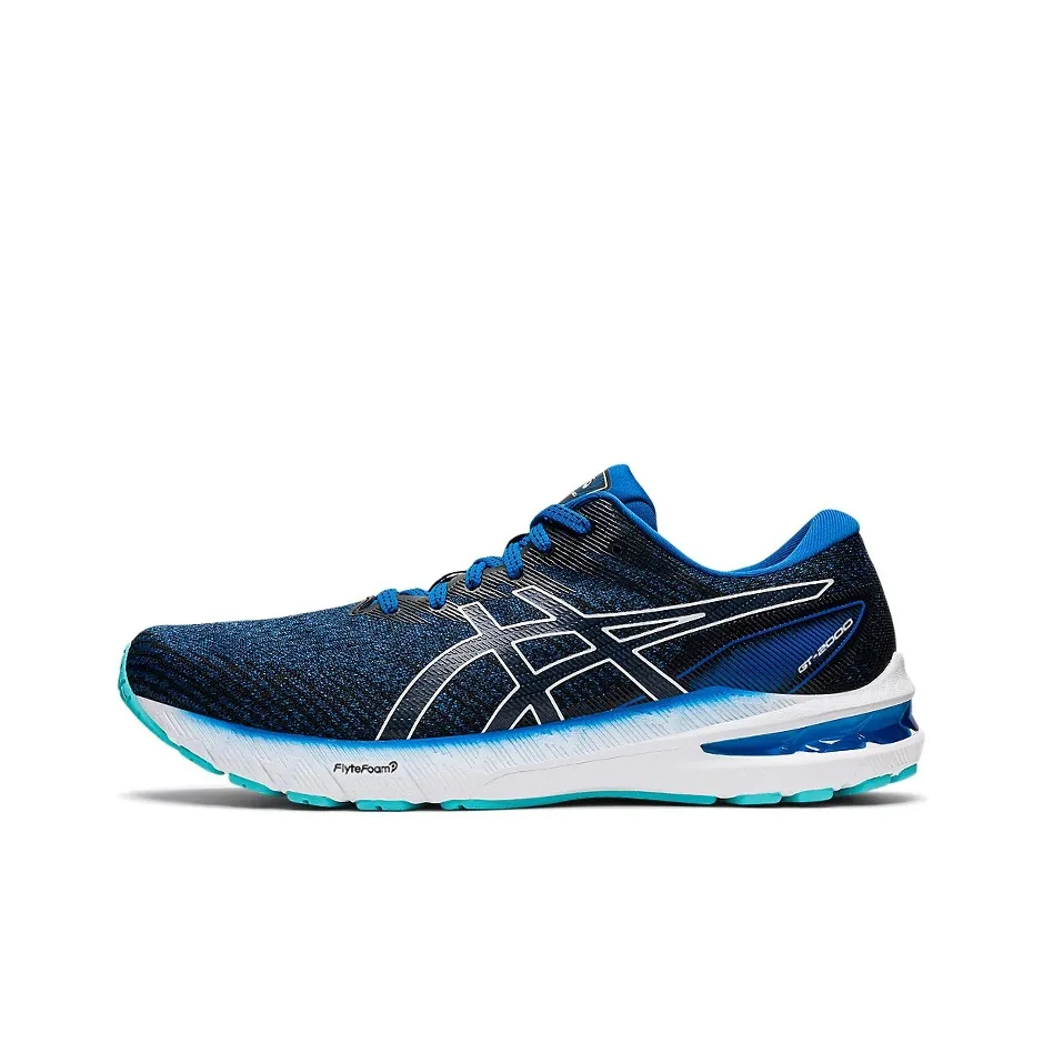 Asics GT 2000 10 Low Топ Тренировочные Беговые Кроссовки Мужские Синие 2E Ширина