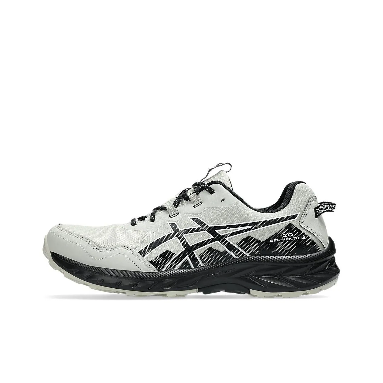 Asics Устойчивые к истиранию низкие кроссовки для бега по пересеченной местности Мужские Белый Черный