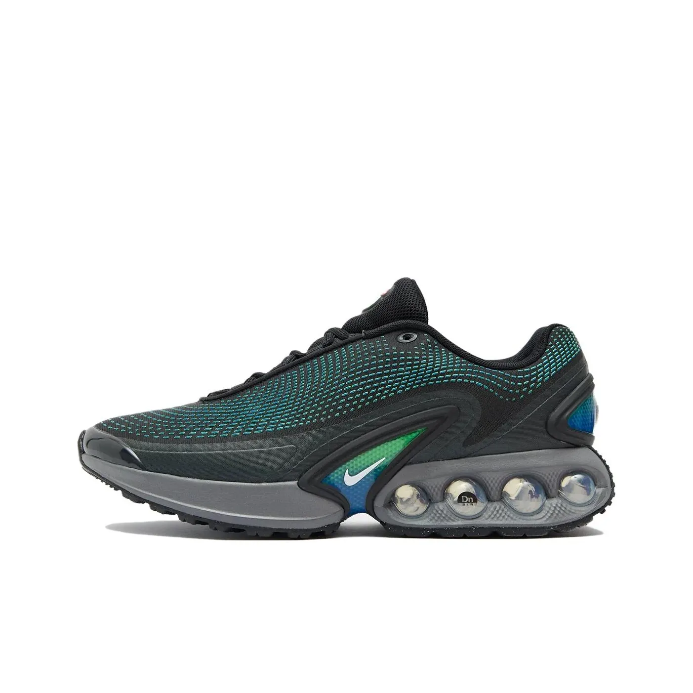 Nike Air Max DN Low Топ Повседневные Городские Кроссовки для Коммутирования и Беговые Мужские Черные Бирюзовые