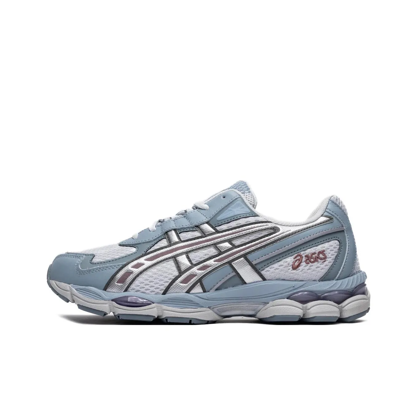 Asics Gel NYC Low Top Повседневные беговые кроссовки Унисекс Синие Серые