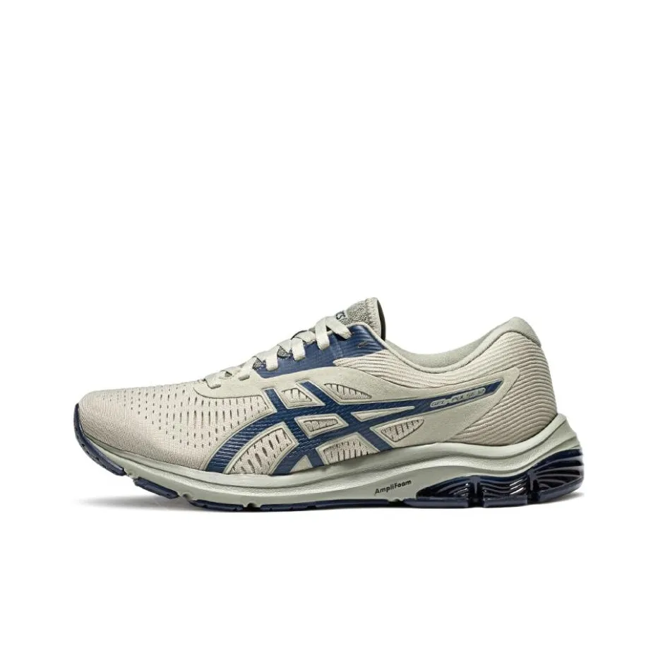 Asics Gel Impulse 12 Комфортная Сетчатая Низкая Обувь для Беговых Тренировок Мужская Серый Синий