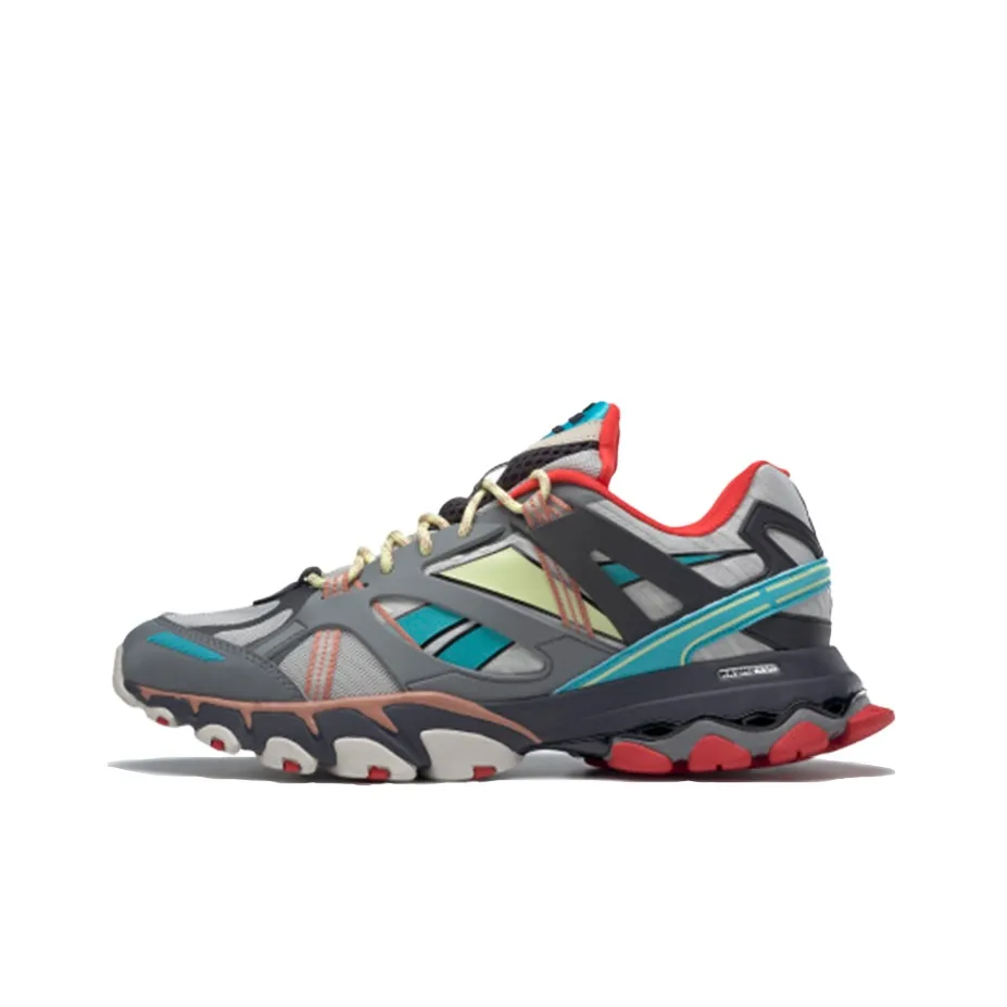 Reebok DMX TRAIL Сетчатая ткань Текстиль Амортизация Низкий Топ Повседневная обувь Унисекс Серый Синий
