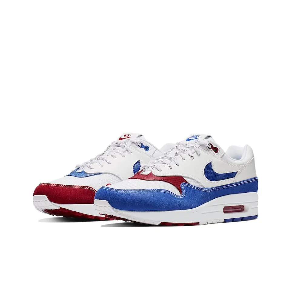 Nike Air Max 1 Running Shoes Unisex Low Top White Red