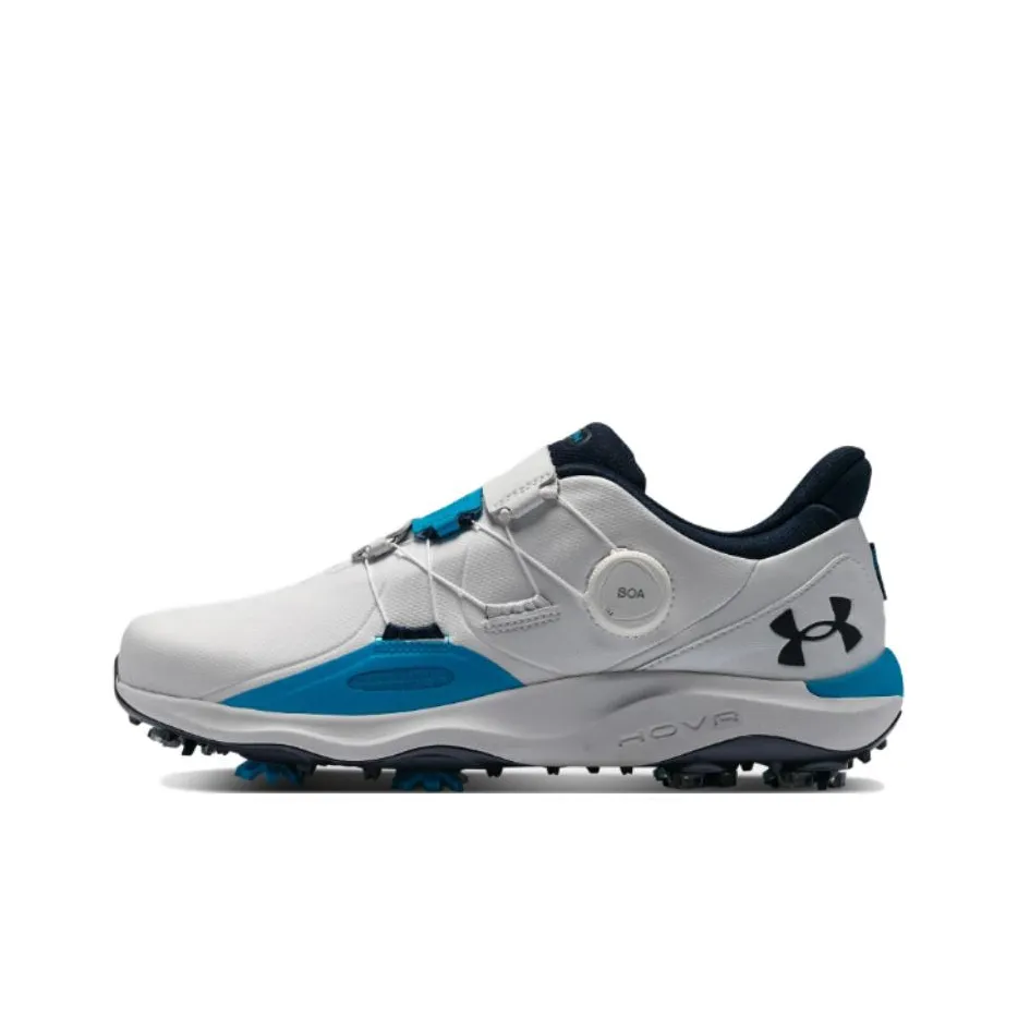 Under Armour Golf Shoes Men Low-Top Gray Blue