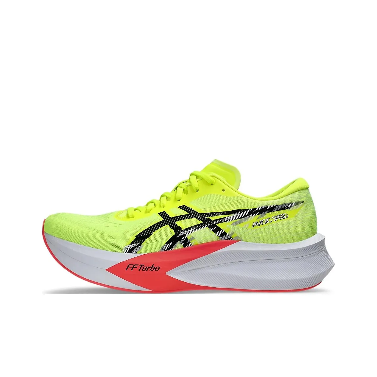 ASICS MAGIC SPEED 4 Устойчивый к истиранию Дышащие Низкие Кроссовки для Бега и Спринта Унисекс Неоново-желтый