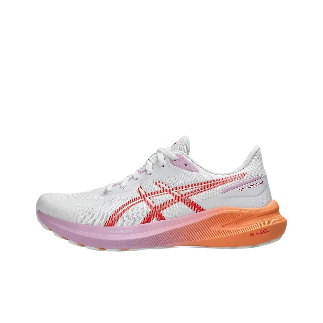 Asics GT 1000 13 Текстиль Синтетическая кожа Дышащий Амортизация Поддержка Низкий топ Беговые кроссовки Женские
