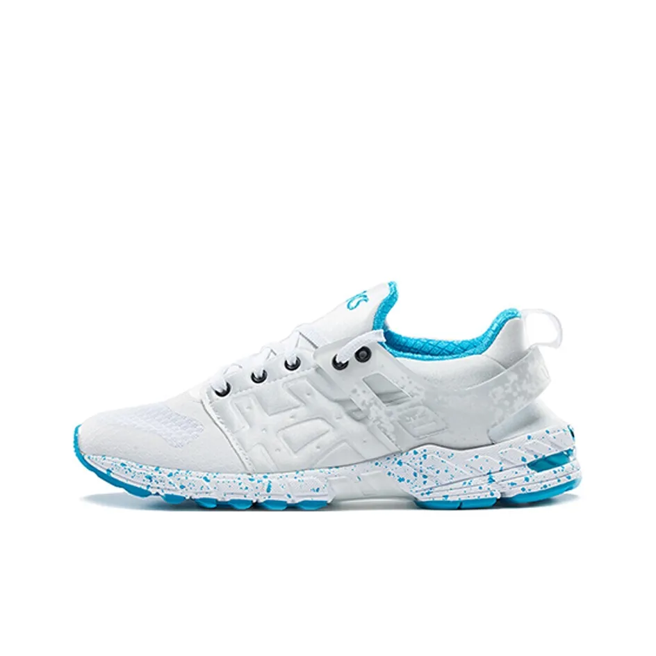 Asics GT DS Ткань Амортизация Дышащий Низкий Топ Марафон Беговые кроссовки Женские Белый Синий