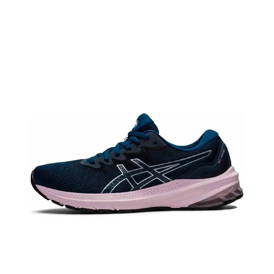Asics GT 1000 11 Комфортные Низкие Беговые Кроссовки Женские Полночный Синий