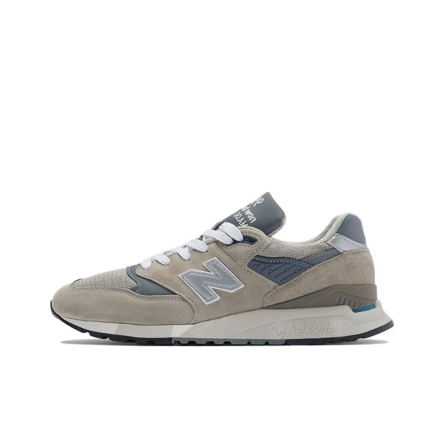 New Balance NB 998 Устойчивые к истиранию Низкие повседневные кроссовки для городской коммутации и бега Унисекс
