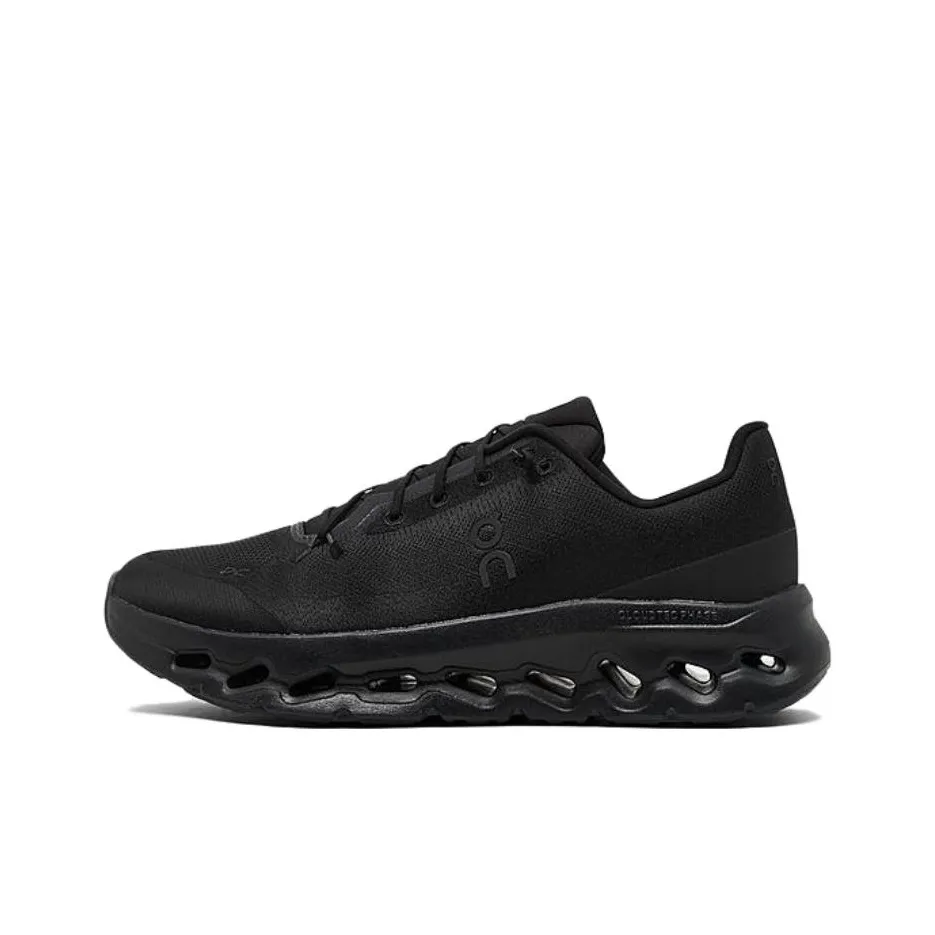 On Running Shoes Men Low-Top Black