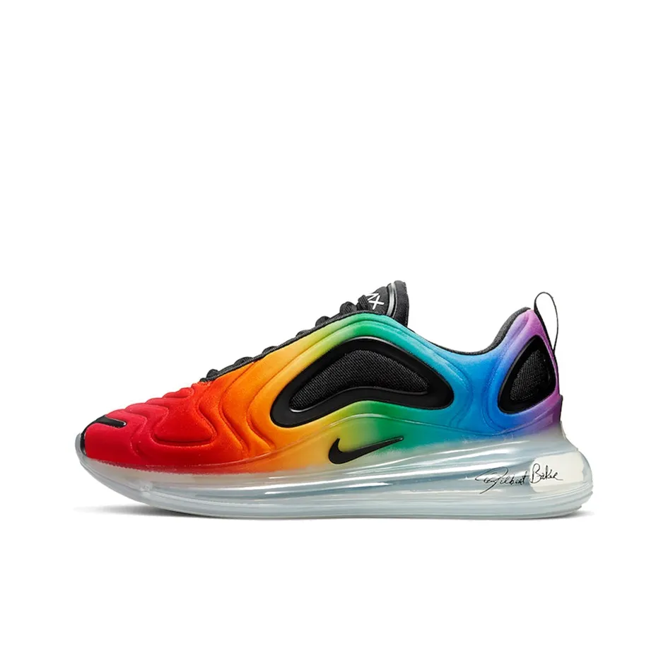 Nike Air Max 720 Betrue Ткань Радужный Легкий Низкий Топ Повседневная Обувь Унисекс