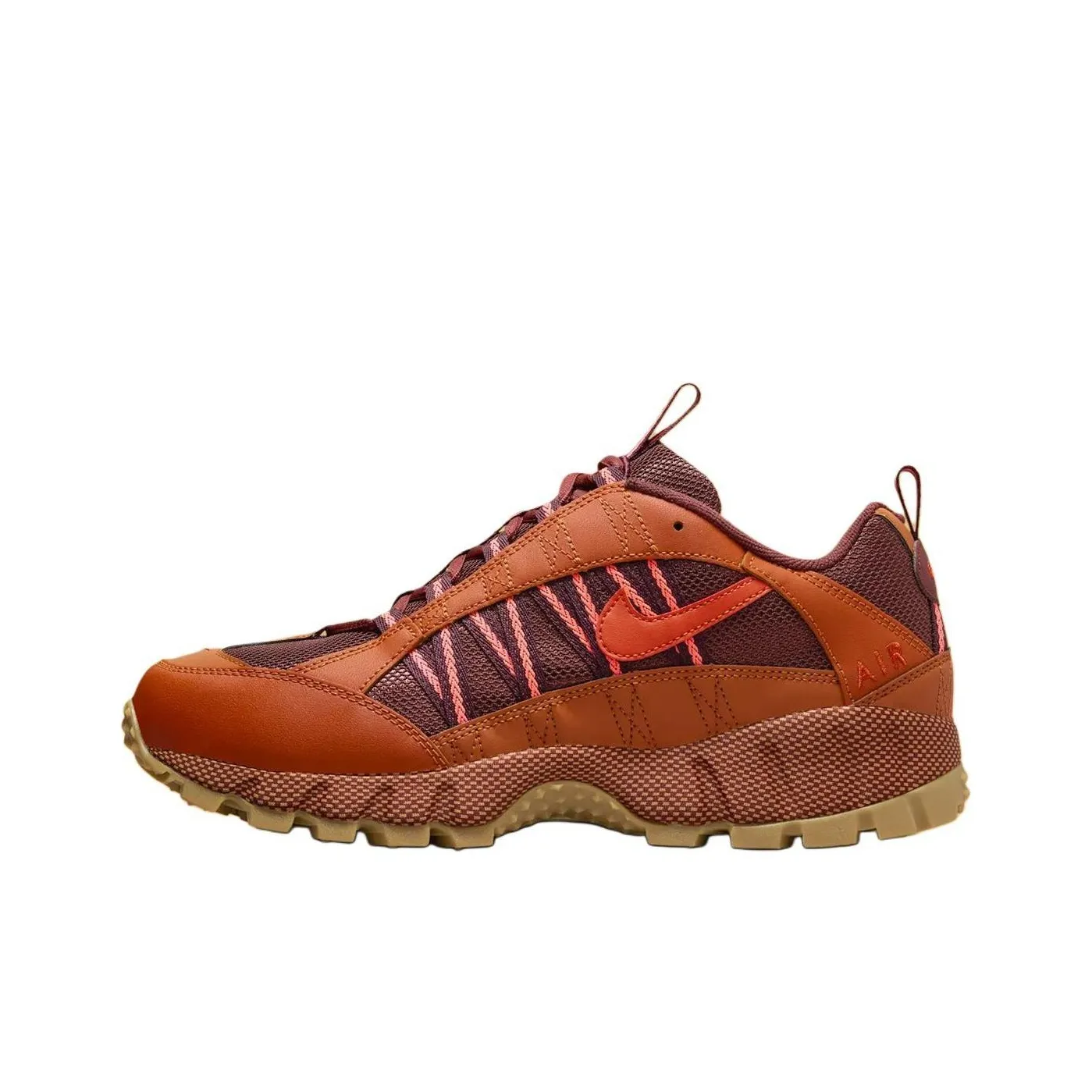 Nike Air Humara противоскользящие и устойчивые к истиранию низкие беговые кроссовки для мужчин красные и коричневые