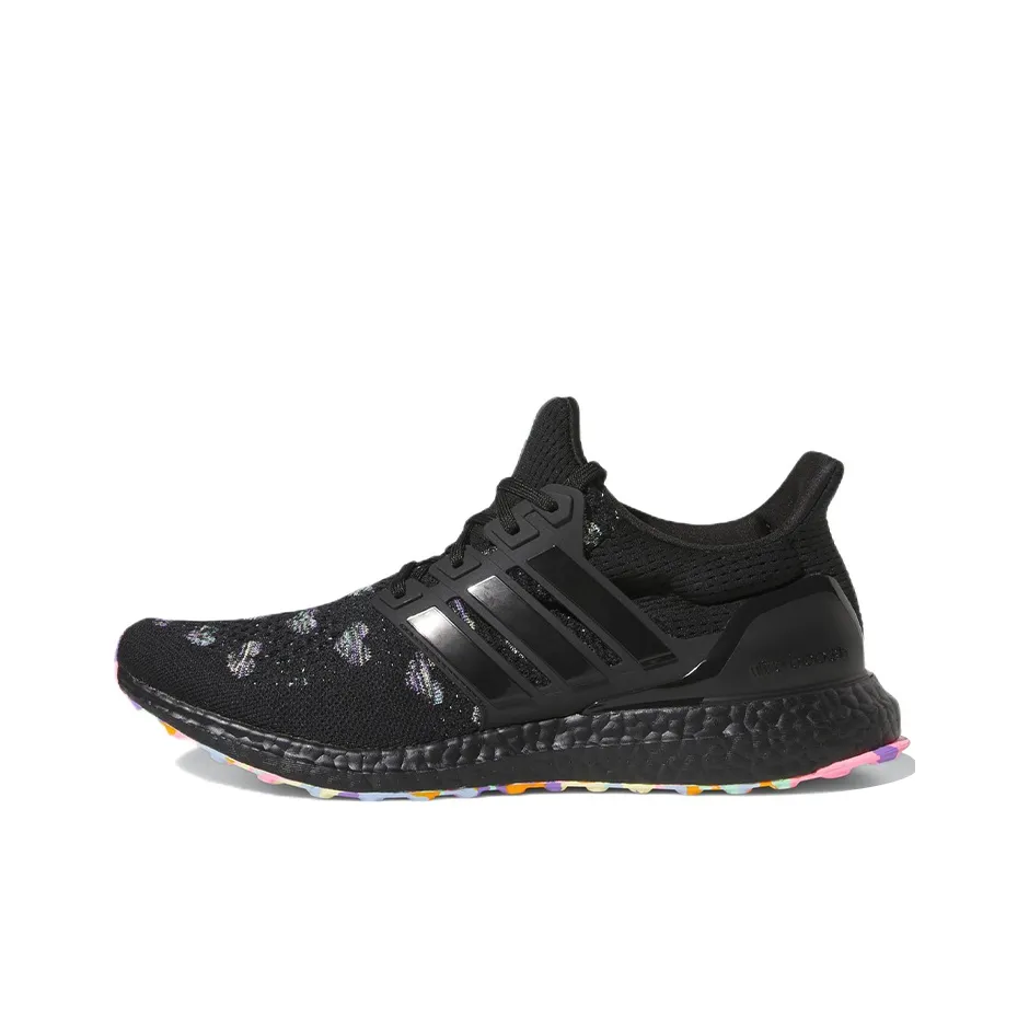 Adidas ULT Ткань противоскользящая устойчивая к истиранию легкий низкий топ беговые кроссовки унисекс черный фиолетовый
