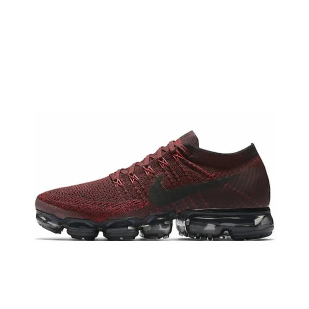 Nike Air Vapormax Амортизация Поддержка Низкий Топ Марафон Беговые кроссовки Мужские Черные Красные