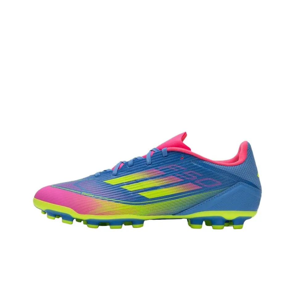 Adidas F50 League Искусственный Шипы Противоскользящие Устойчивые к Износу Футбольные бутсы Унисекс Синие