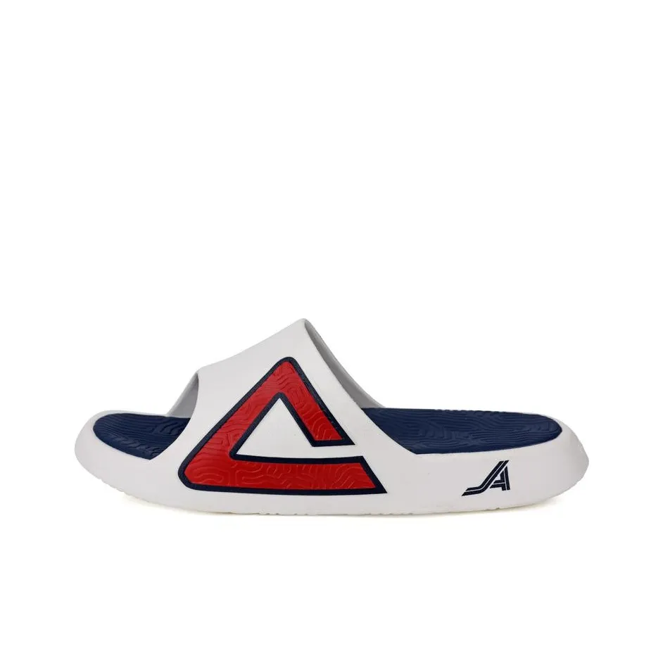 PEAK Slide Slippers Unisex Ecru/Navy Blue