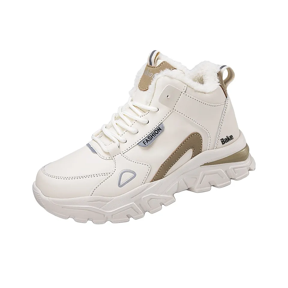 Bake Микрофибра Кожа Высокие Повседневные Женские Кроссовки