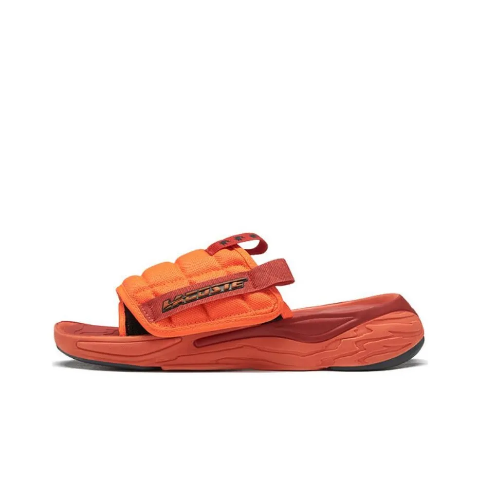 LACOSTE Slide Slippers Men Orange