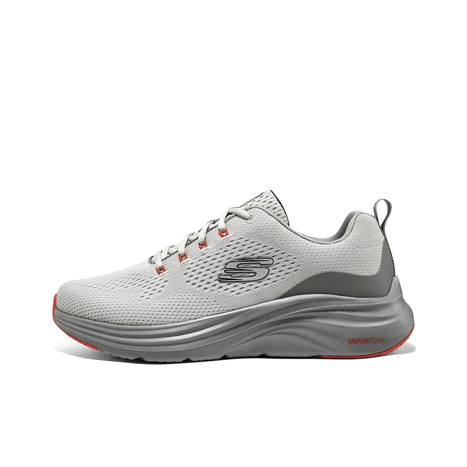 Skechers Vapor Foam Cloud Trail Ткань Низкий Верх Повседневная Обувь Мужская Серый Оранжевый