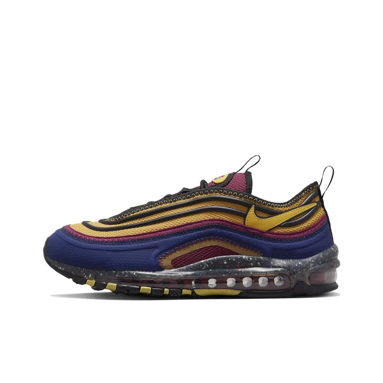 Nike Air Max 97 'Terrascape' Устойчивые к истиранию Низкие Кеды Спортивная Повседневная Обувь Мужская Синяя Желтая