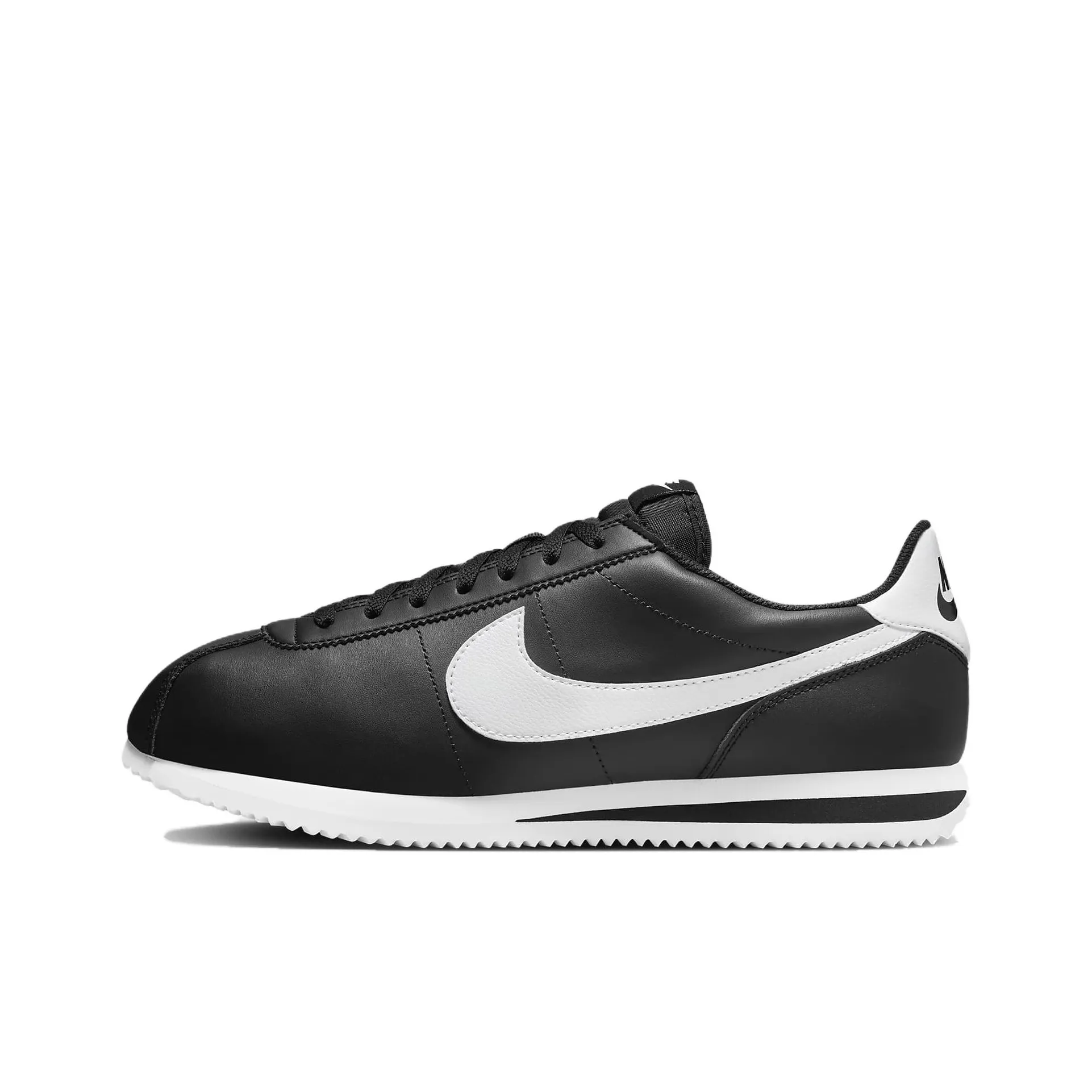 Nike Cortez Low Casual Everyday Shoes Men's Black White Найк Кортез Ло Повседневная Обувь Мужская Черный Белый