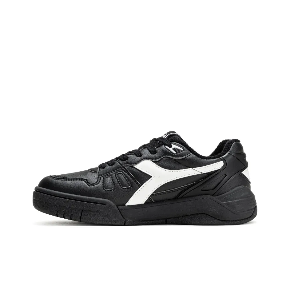 Diadora B.Action противоскользящие низкие теннисные кроссовки унисекс черно-белые