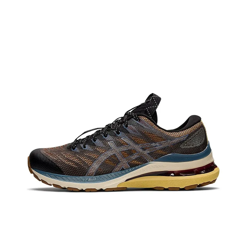 Asics Gel Kayano 28 Ткань Амортизация Устойчивость к истиранию Баланс Низкий Топ Повседневная обувь Женская