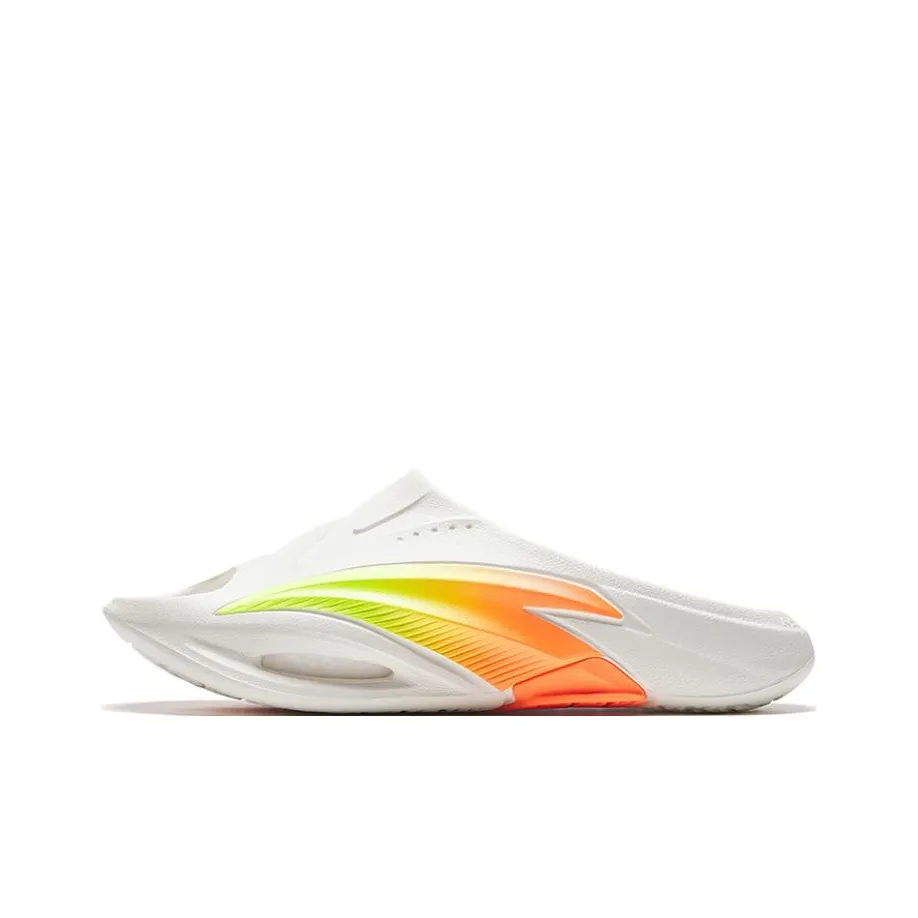 ANTA Nitrogen Bubbles Slide Slippers Men White/Orange/Green