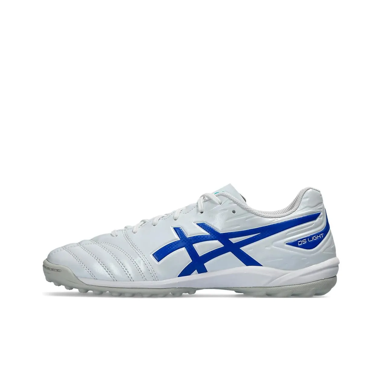 ASICS Ds Light Club TF Шипы Устойчивые к абразиву Футбольные бутсы Унисекс Белый Синий