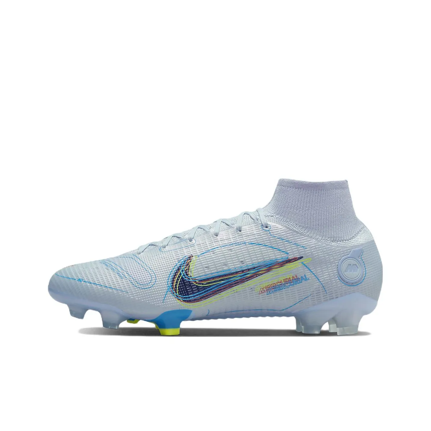 Nike Mercurial Superfly 8 FG Твердое покрытие противоскользящее устойчивое к истиранию поддержка футбольные бутсы