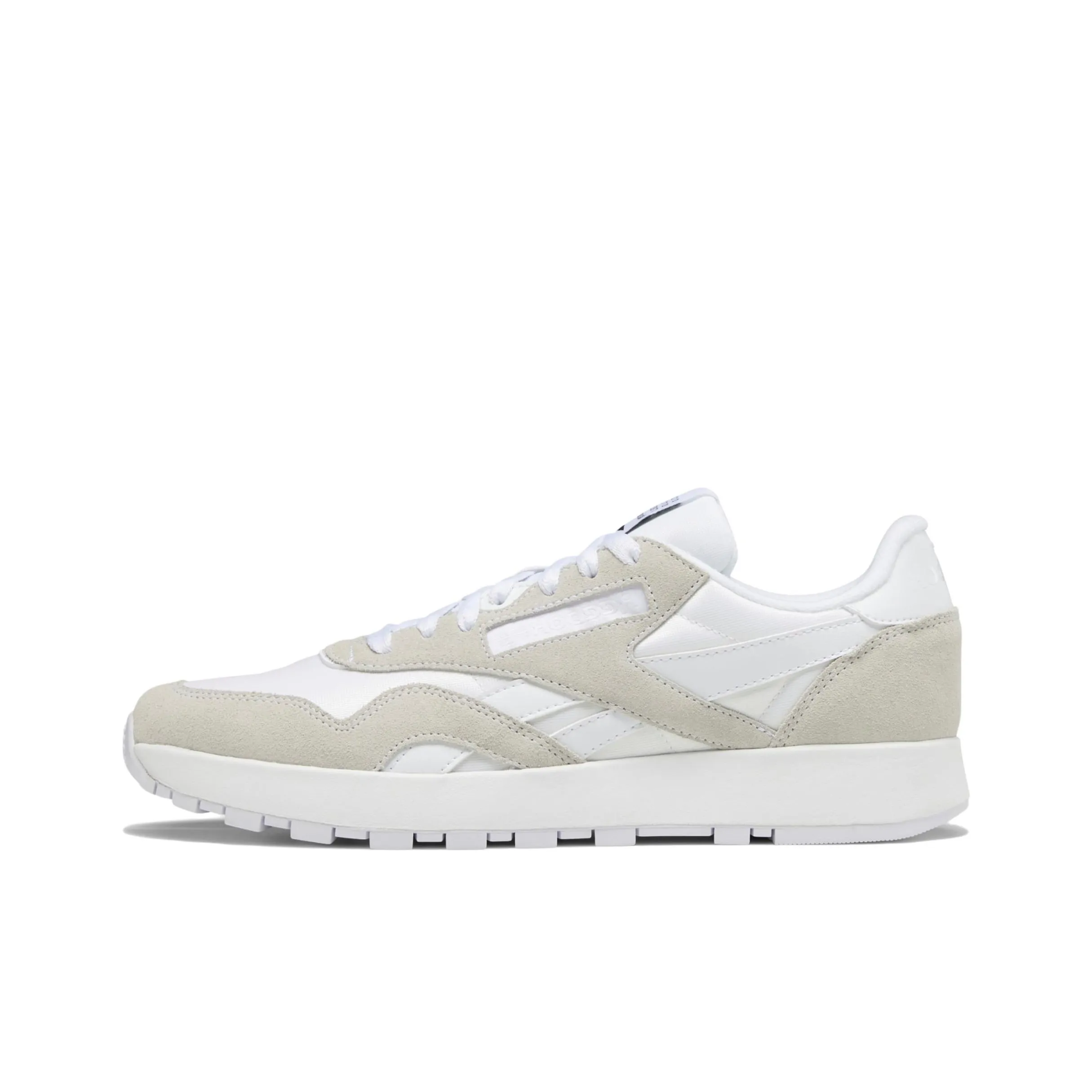 Maison Margiela x REEBOK Project 0 Classic Nylon Tabi Кожа Спортивная Низкая Повседневная Обувь Унисекс Экрю