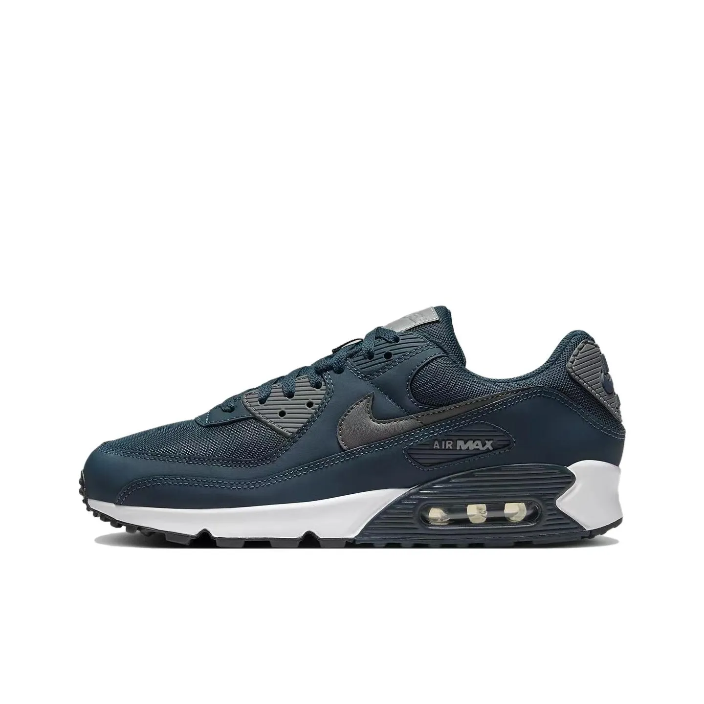 Nike Air Max 90 Износостойкий Дышащий Низкий Топ Повседневная Обувь Мужская Синяя