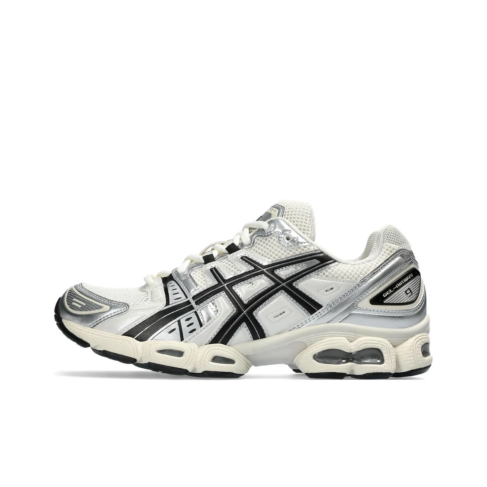 ASICS Гель Nimbus 9 Сетка Низкий Топ Повседневная Обувь Мужская Белый Черный