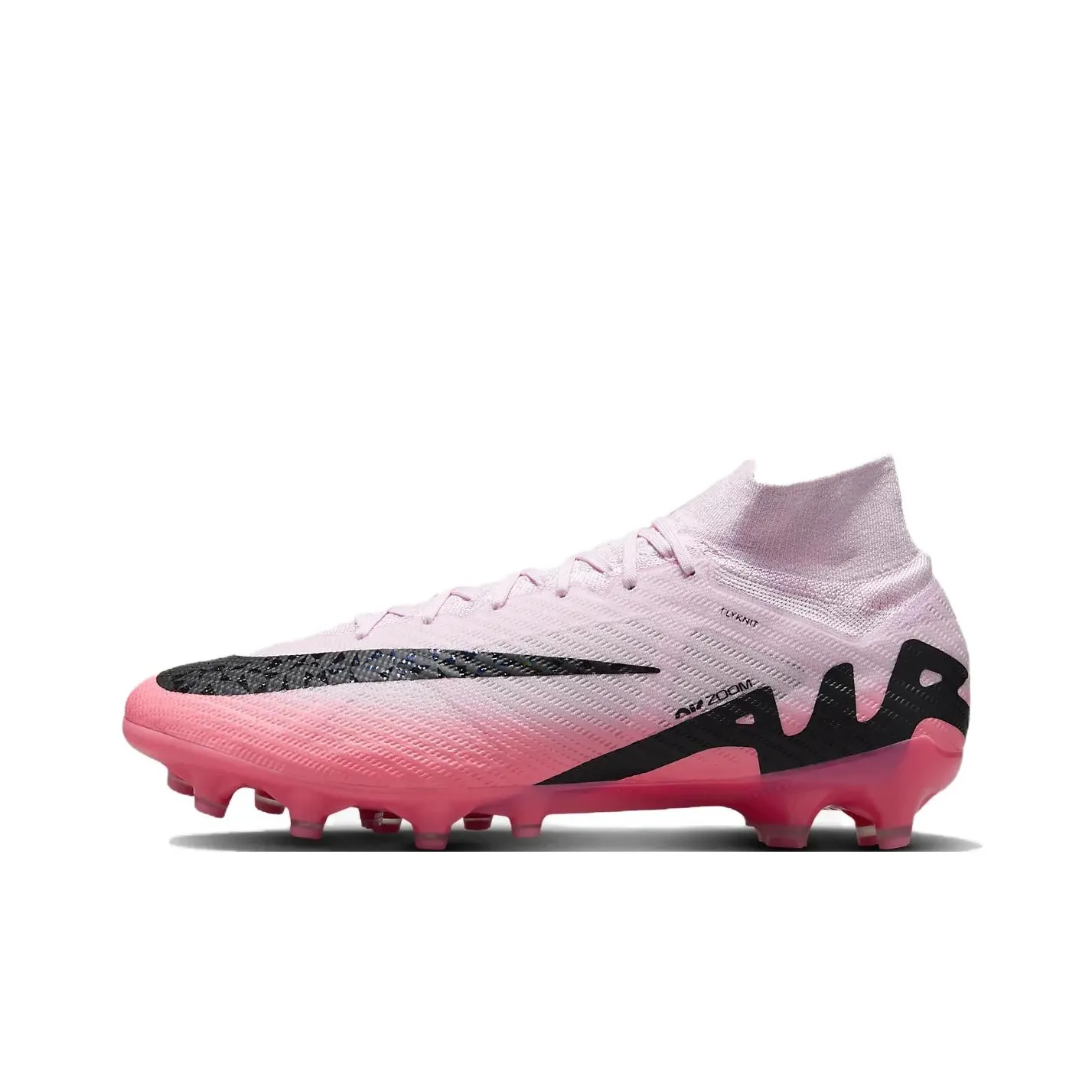 Nike Zoom Superfly 9 Soccer Shoes Men Mid Top Foam Pink/Black