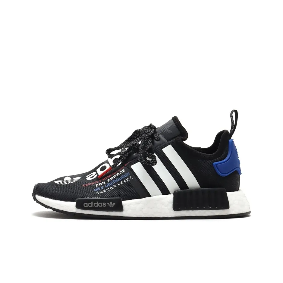 Adidas Originals NMD_R1 Casual Shoes Unisex Low Top Black/White/Blue/Red